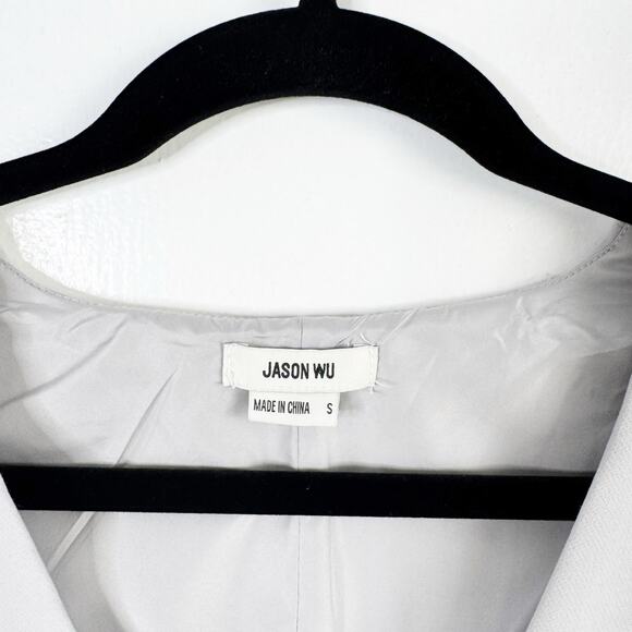 Jason Wu Light Gray Structured Button Front Vest Menswear NEW V-Neck Career S - Picture 2 of 10